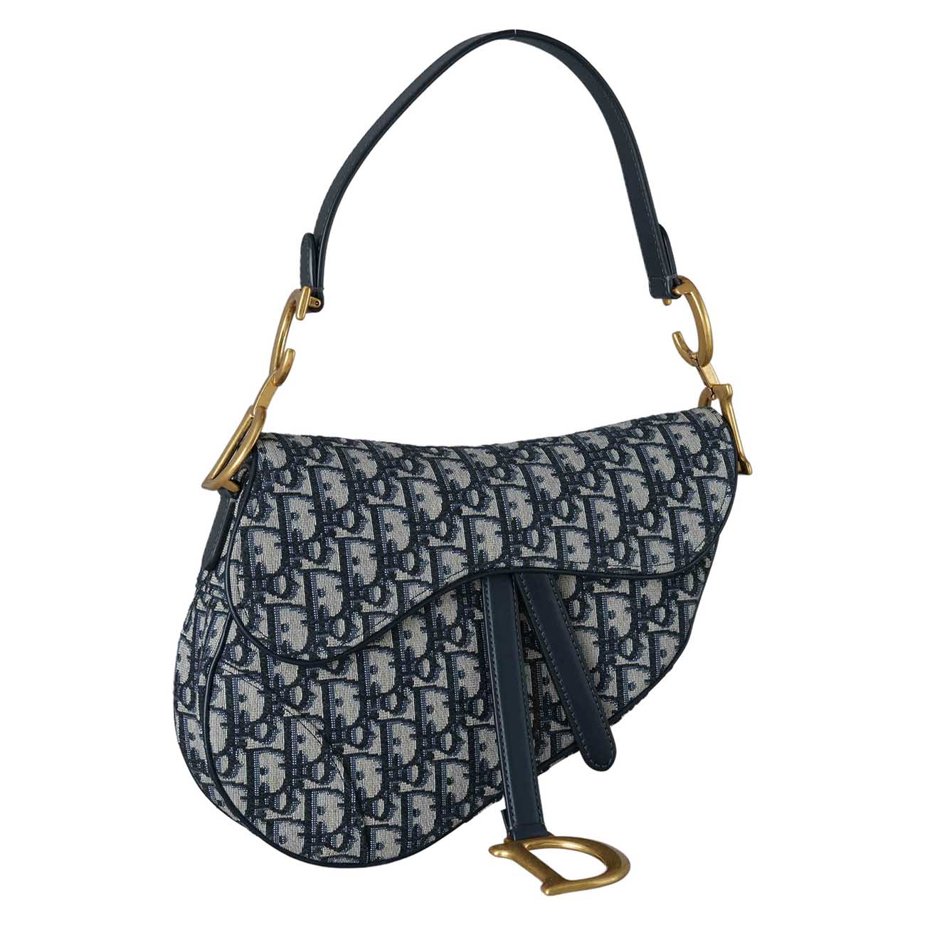 CHRISTIAN DIOR(USED)크리스찬디올 오블리크 새들백 미듐 & 스트랩